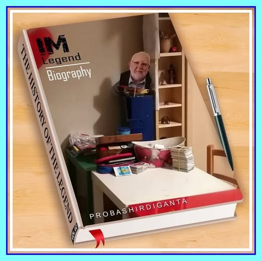 Potrebbe essere un'immagine raffigurante 1 persona e il seguente testo "M egend Biography PROBASHIRDIGANTA PROBASHIRDIGANTA"