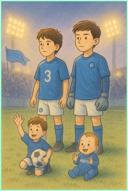 Potrebbe essere un disegno raffigurante football, calcio e il seguente testo "3 HAPON"