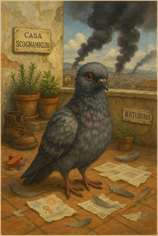 Potrebbe essere un'immagine raffigurante piccione e testo